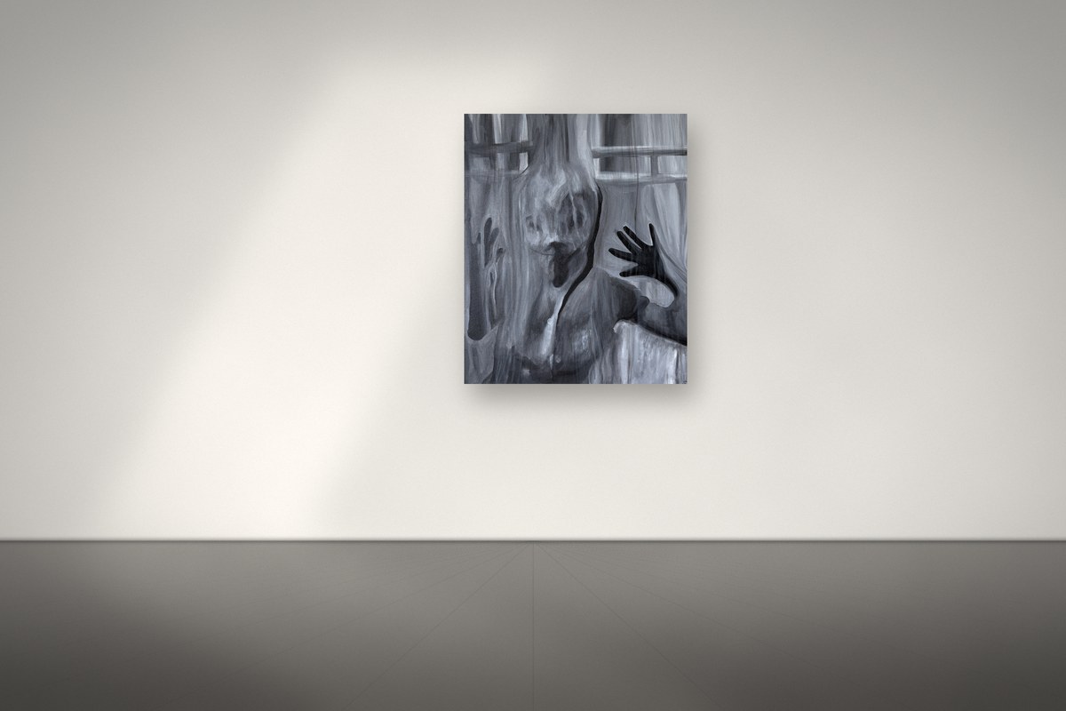 Behind the Curtain, installed in a second room