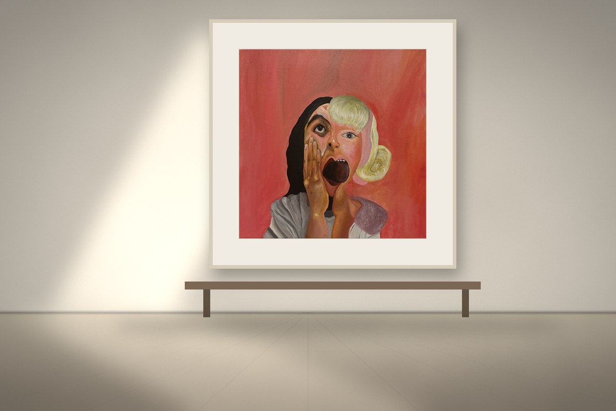 The Caregiver, installed in a room