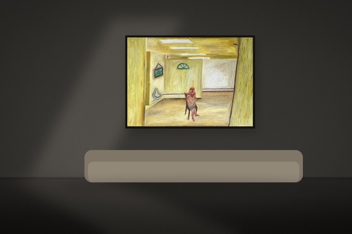 The Waiting Room, installed in a second room